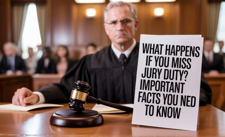 What Happens If You Miss Jury Duty