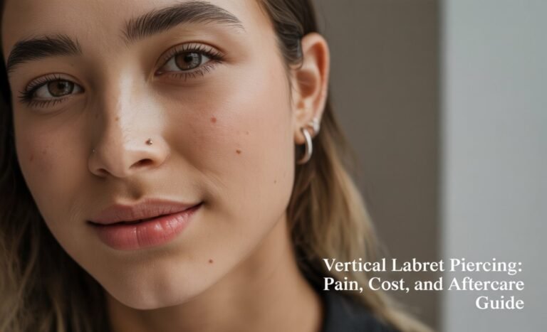 Vertical Labret Piercing